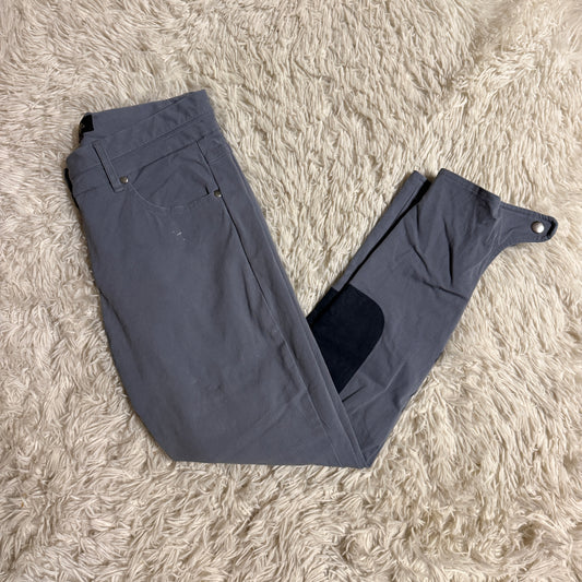 Women’s Size 26R Grey Le Fash Knee Patch Horseback Riding Breeches