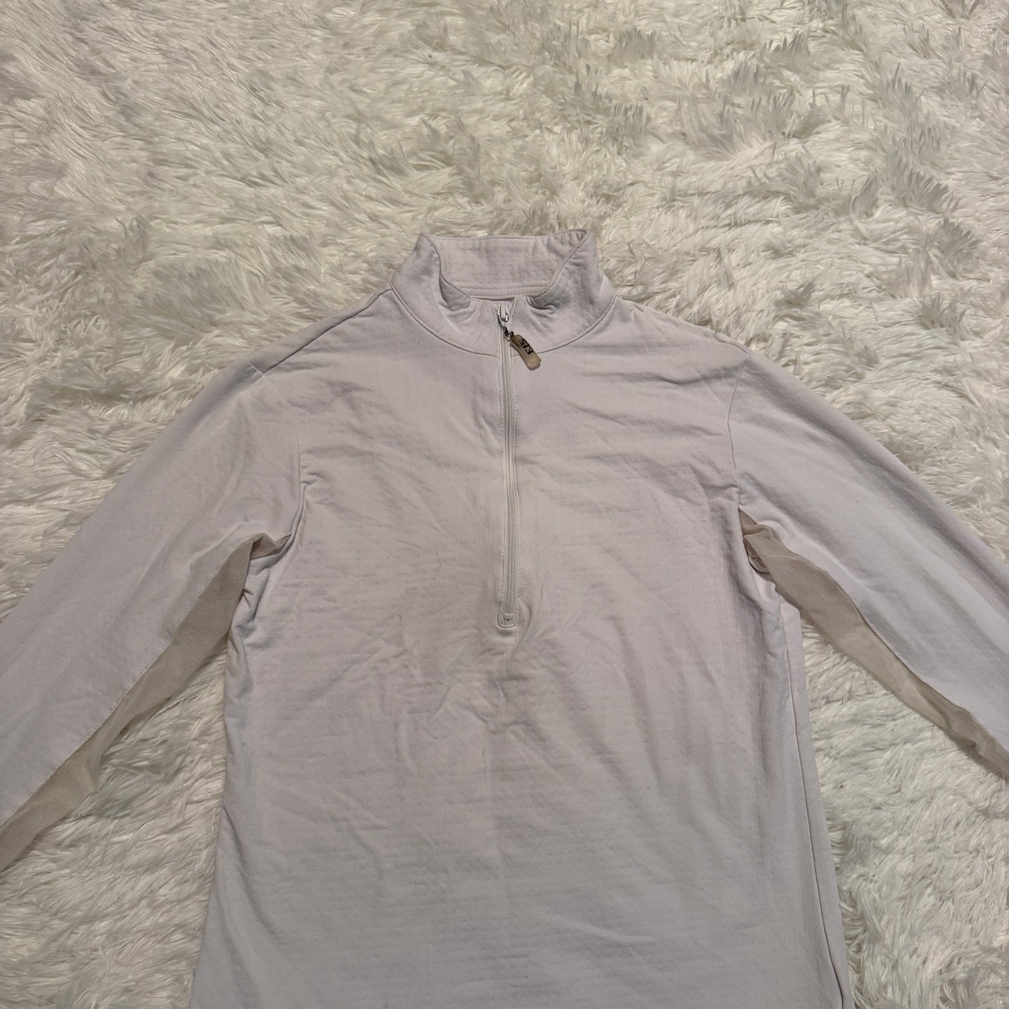 Child’s Small White EIS Long Sleeve Horseback Riding Sunshirt