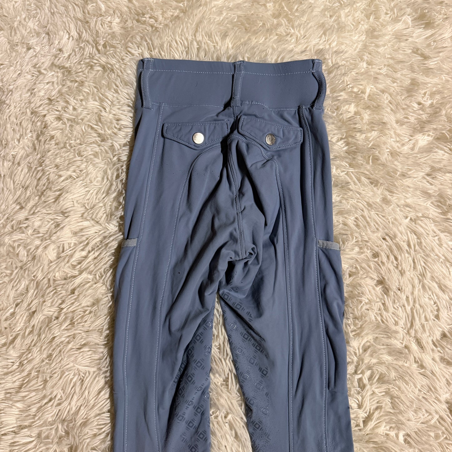 Women’s Size 22R Blue Romfh Knee Patch Horseback Riding Tights