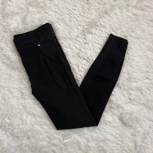 Women’s Size IT46 Black Equiline Knee Patch Horseback Riding Breeches