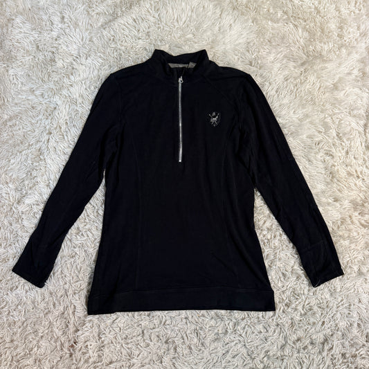 Women’s Large Black Goode Rider Long Sleeve Winter Horseback Riding Shirt