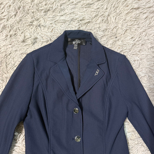 Women’s S Blue Mesh Alessandro Albanese Horseback Riding Show Coat