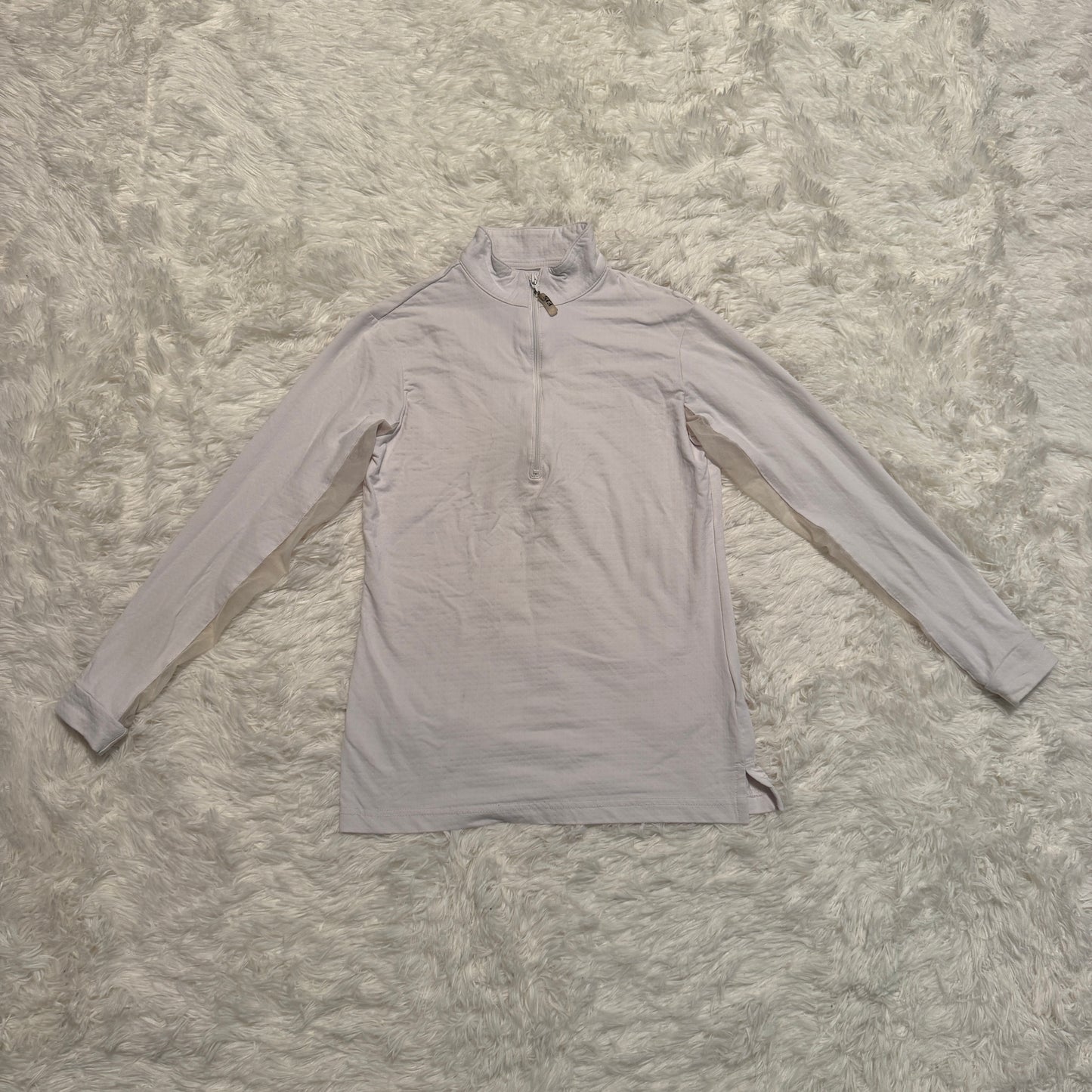 Child’s Small White EIS Long Sleeve Horseback Riding Sunshirt