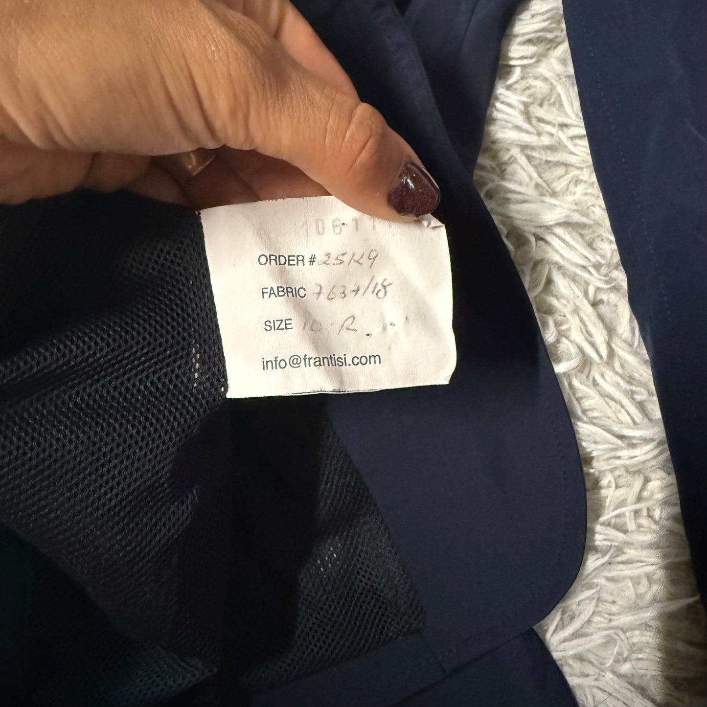 Women’s Size 10R Navy Grand Prix Horseback Riding Show Coat