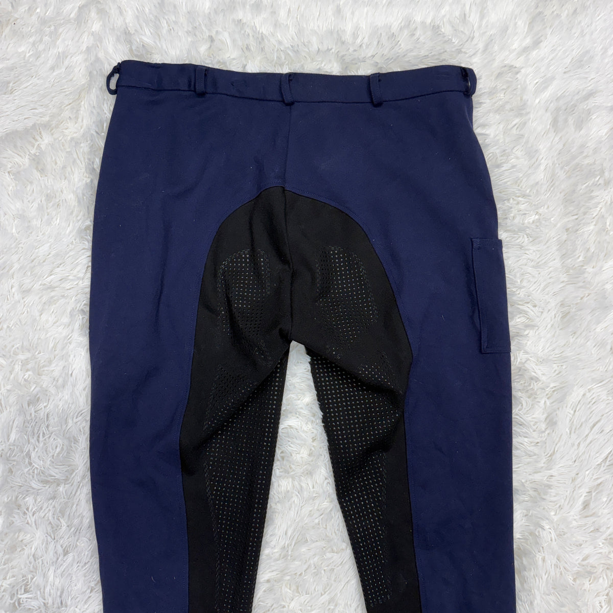 Women’s Size 38L Navy Buckwild Full Seat Horseback Riding Breeches