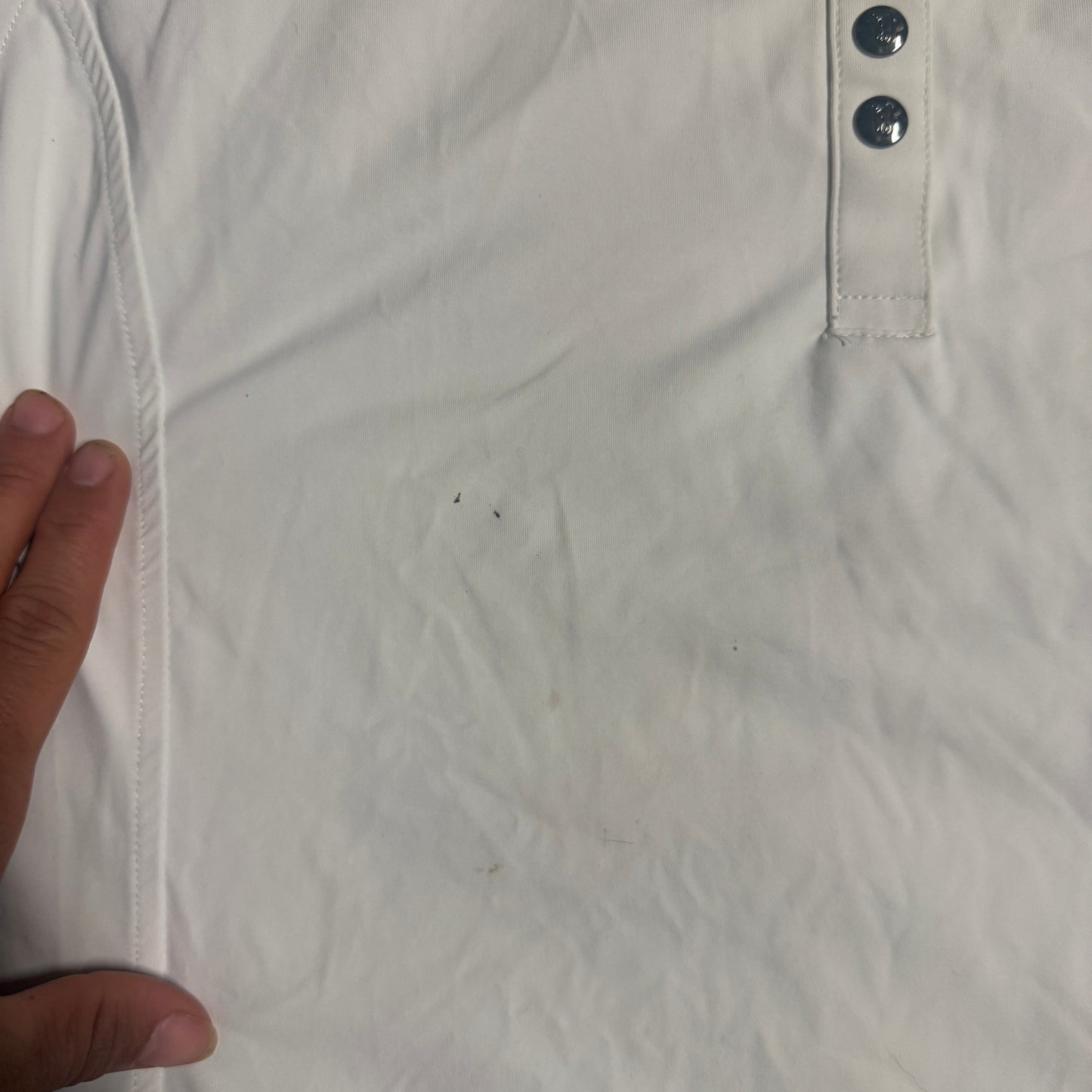 Women’s XL White Tredstep Short Sleeve Horseback Riding Show Shirt