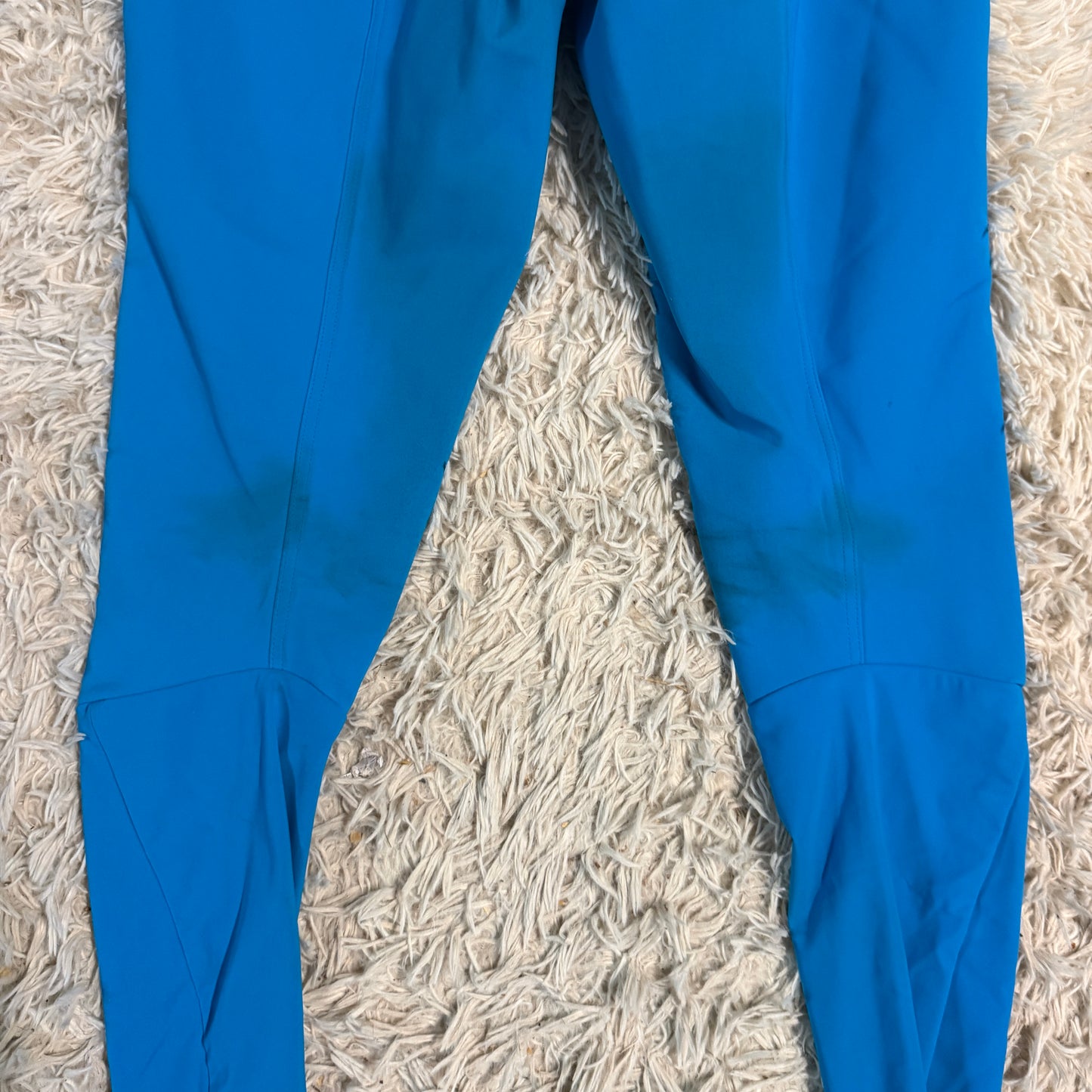 Women’s Large Blue Horse Pilot Knee Patch Horseback Riding Breeches
