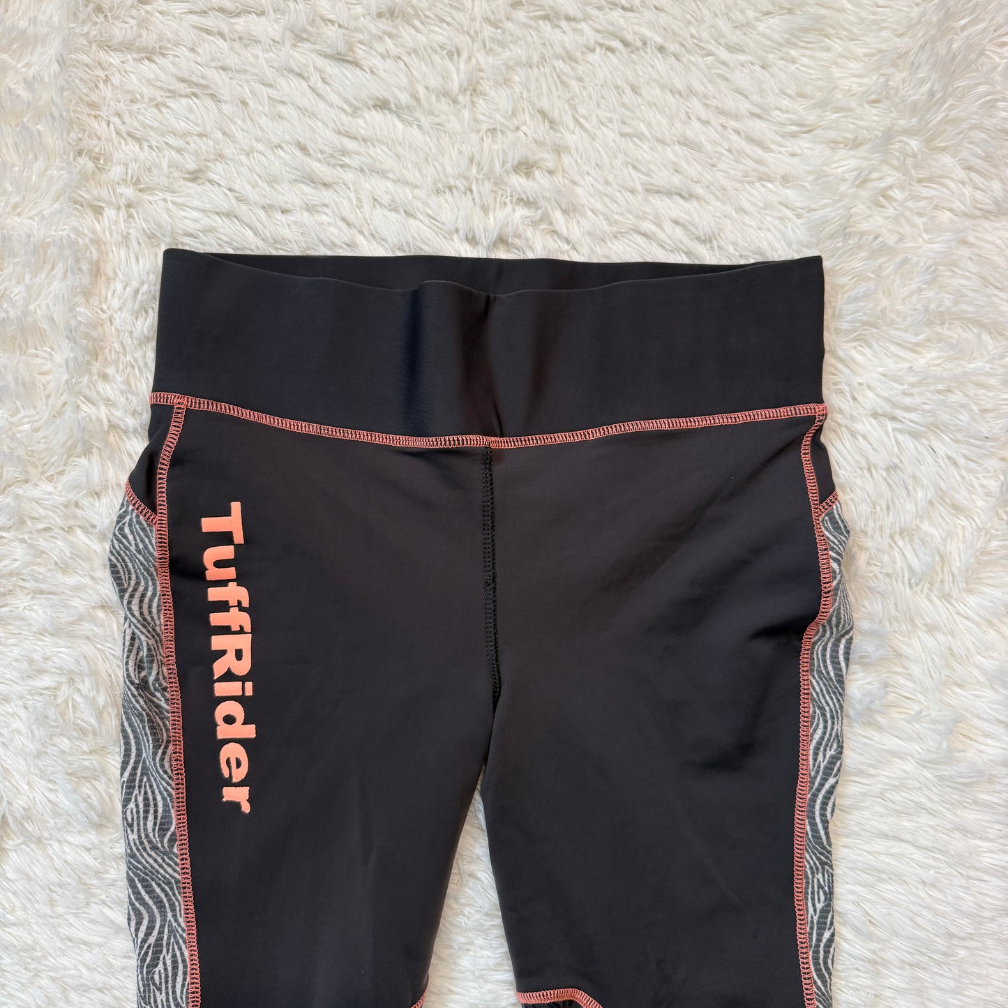 Women’s Large Grey Tuffrider Knee Patch Horseback Riding Tights