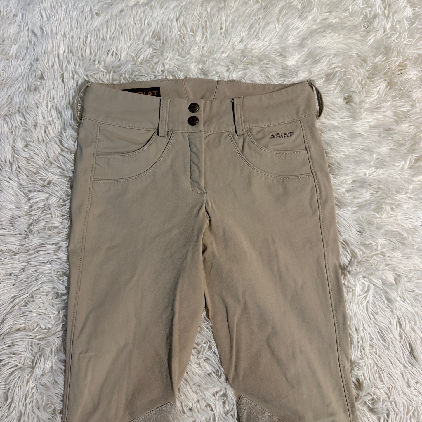 Women’s Size 22R Tan Ariat Knee Patch Horseback Riding Breeches