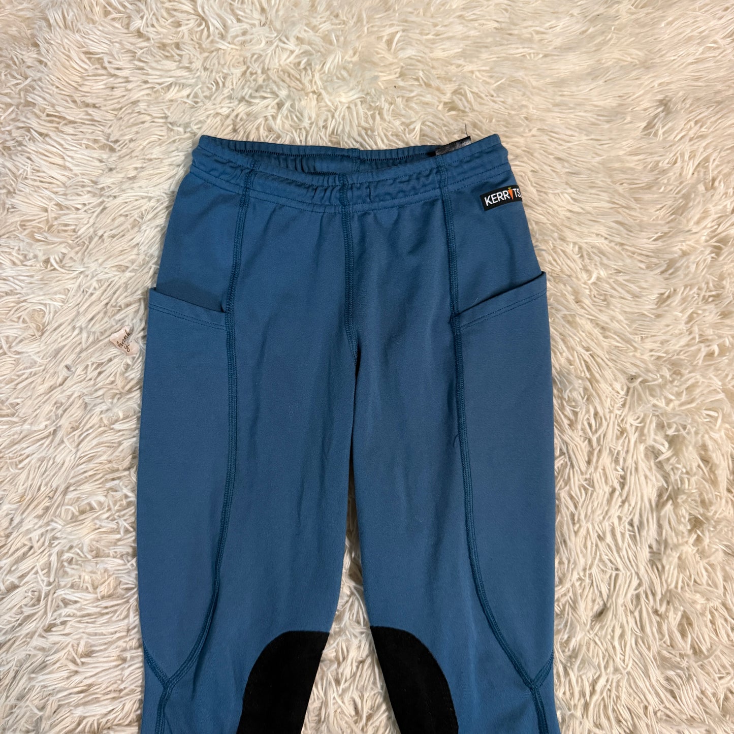 Child’s Medium Blue Kerrits Knee Patch Horseback Riding Tights