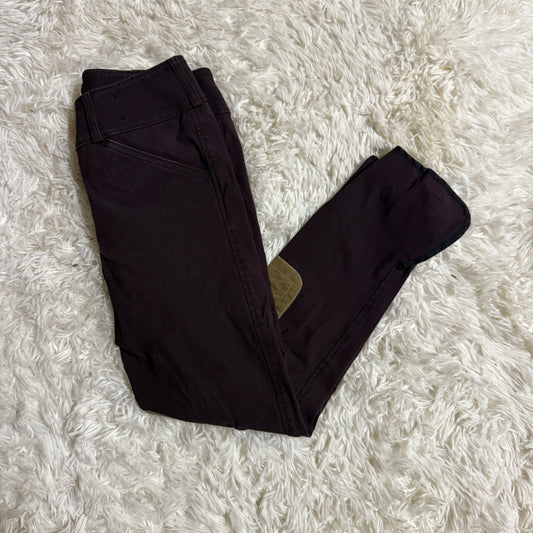 Child’s Size 12R Purple Tailored Sportsman Knee Patch Horseback Riding Breeches