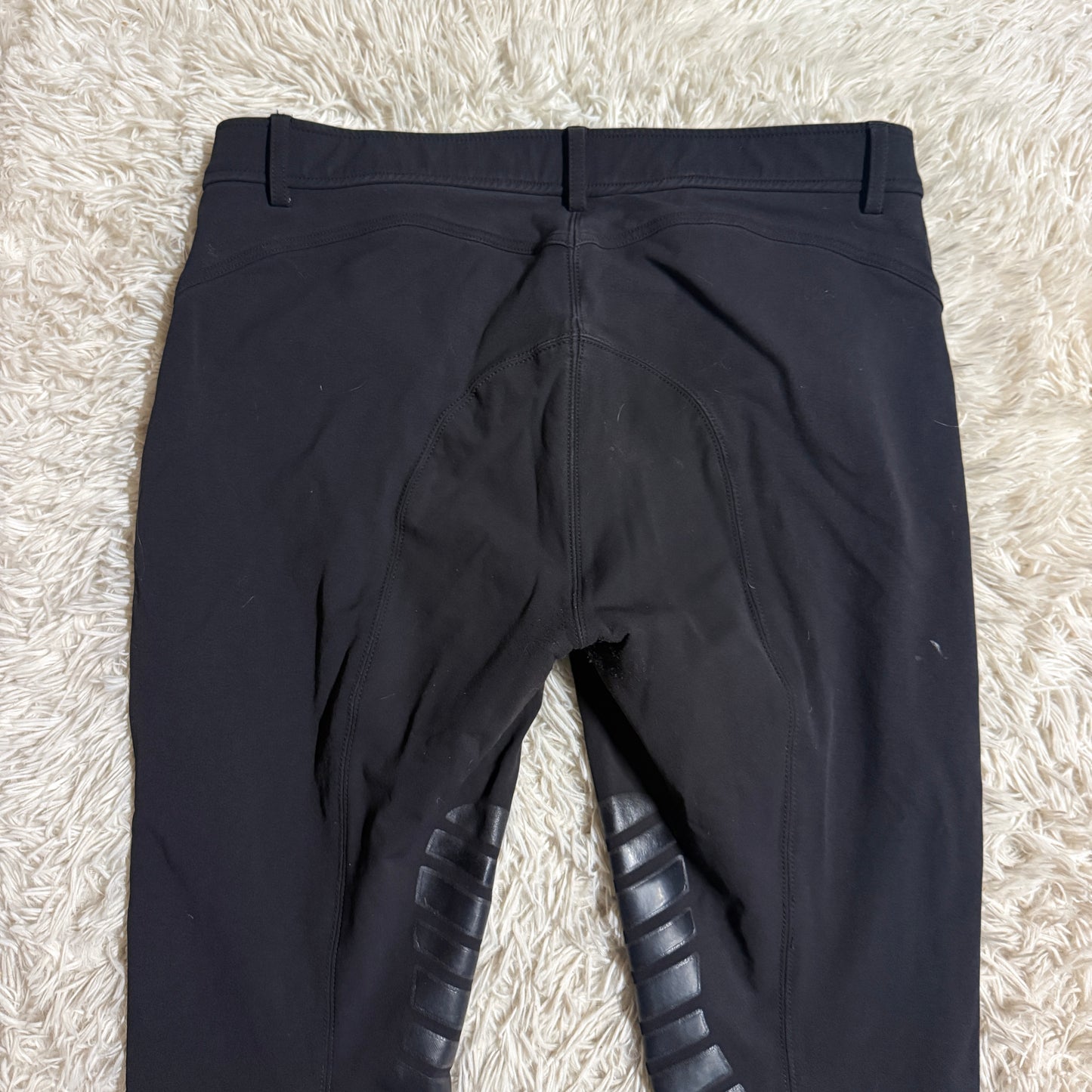 Women’s Size US34R/EU46 Black Montar Knee Patch Horseback Riding Breeches