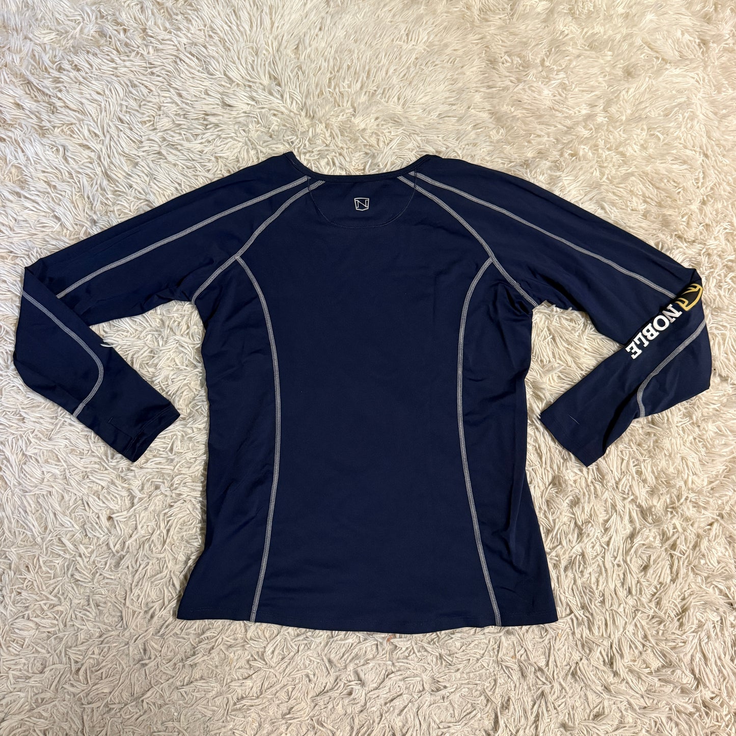 Women’s Medium Navy Noble Long Sleeve Horseback Riding Sunshirt
