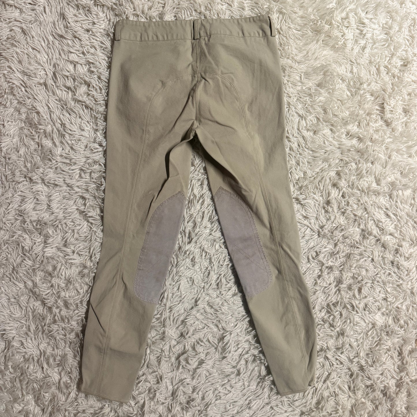 Women’s Size 26R Tan Unbranded Knee Patch Horseback Riding Breeches