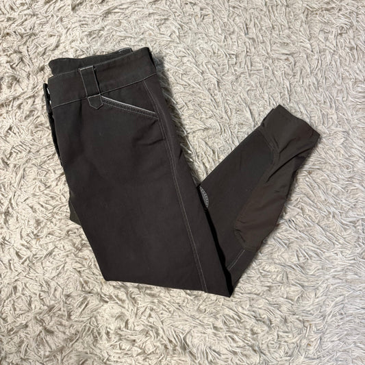 Women’s Size 30R Grey Smartpak Piper Knee Patch Horseback Riding Breeches