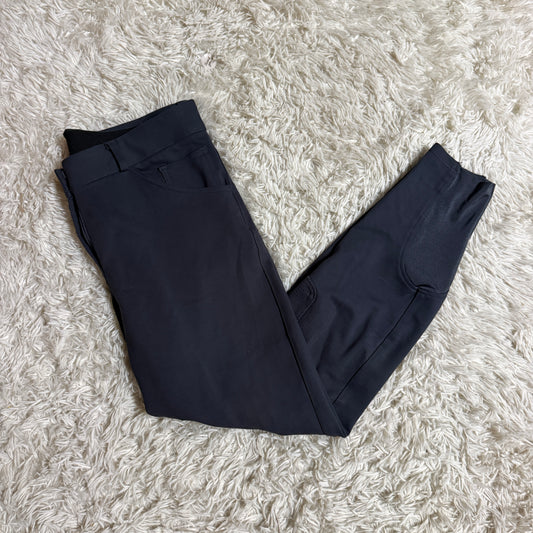 Women’s Size 36L Grey Smartpak Knee Patch Horseback Riding Breeches