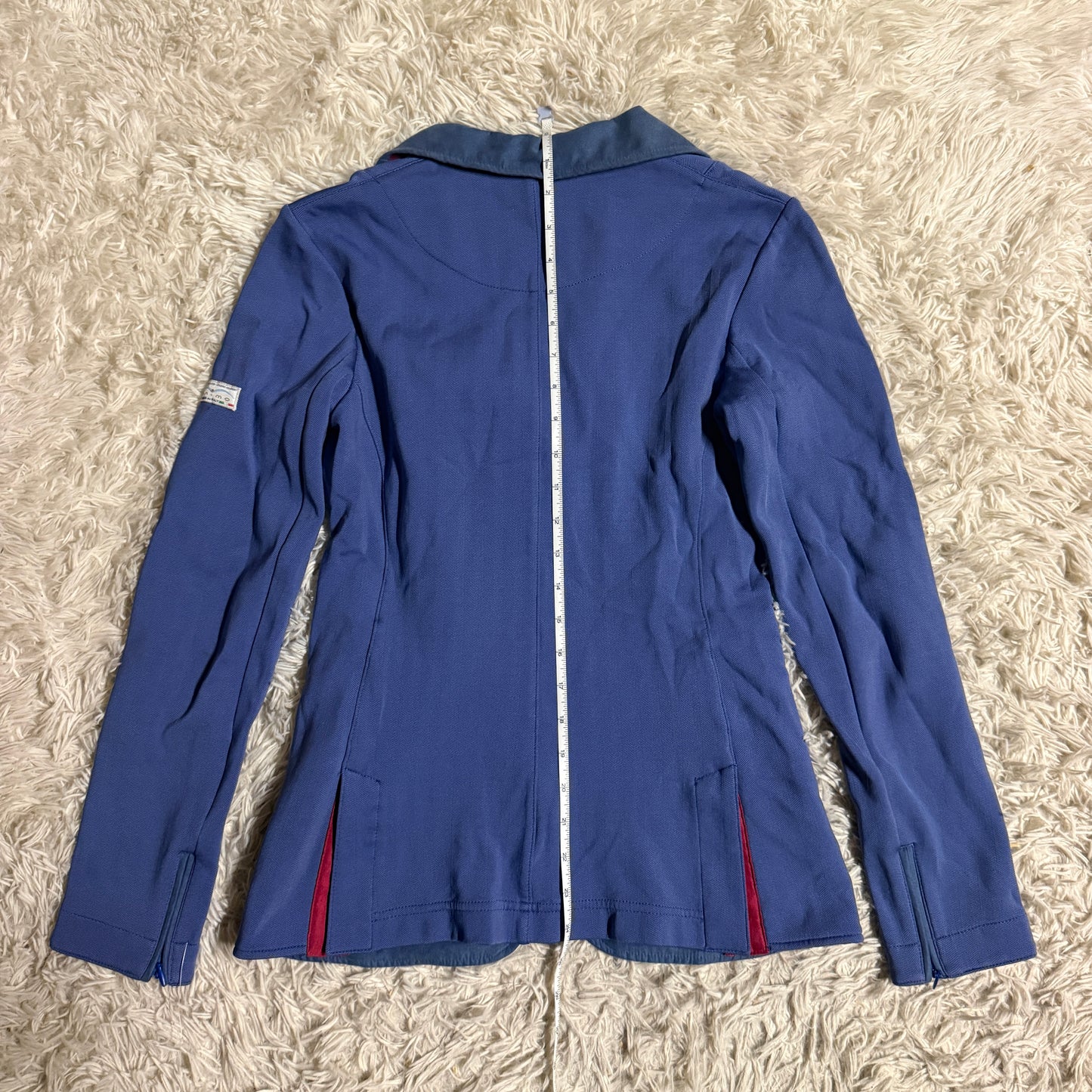 Women’s Size IT40 Blue Animo Louisiana Horseback Riding Show Coat