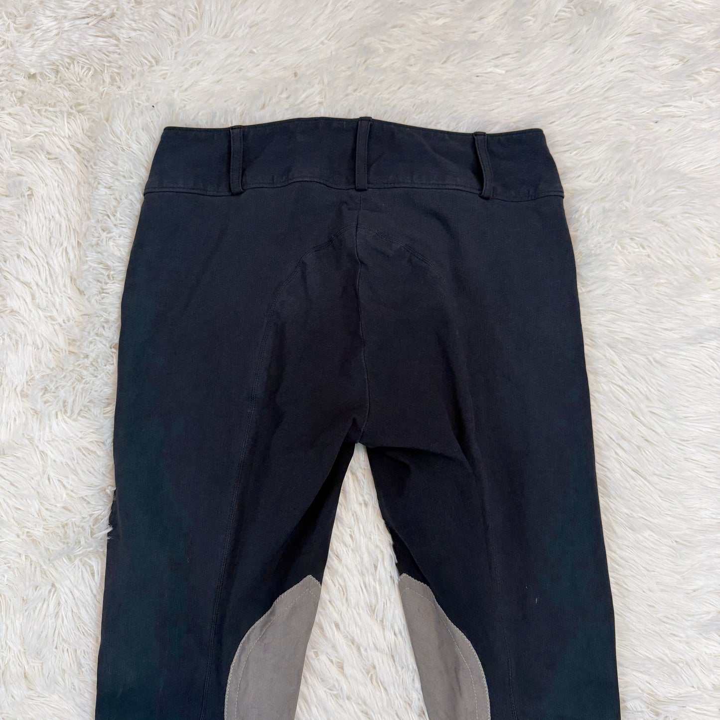 Women’s Size 26R Black Tailored Sportsman Knee Patch Horseback Riding Breeches