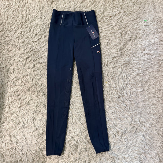 New Women’s Size 28R Navy Premier Equine Full Seat Horse Riding Tights Breeches