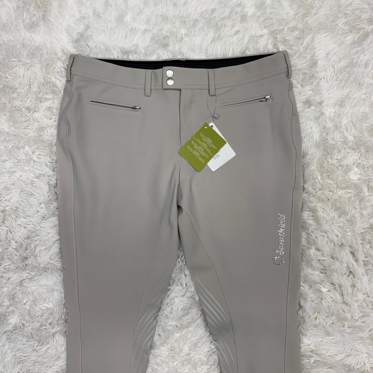 New Women’s Size 36R Tan Samshield Adele Knee Patch Horseback Riding Breeches