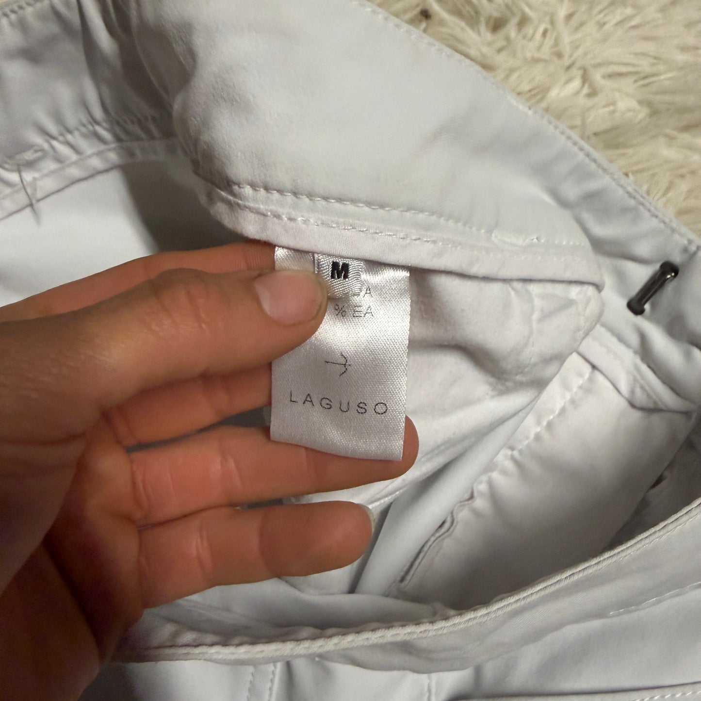 Women’s Medium White Laguso Knee Patch Horseback Riding Breeches