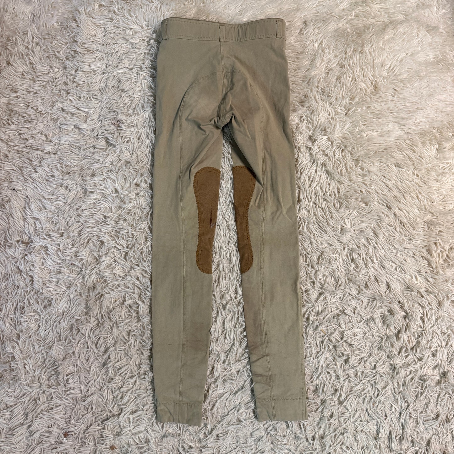 Child’s Size 8R Tan Devon Aire Knee Patch Horseback Riding Jodphur Breeches