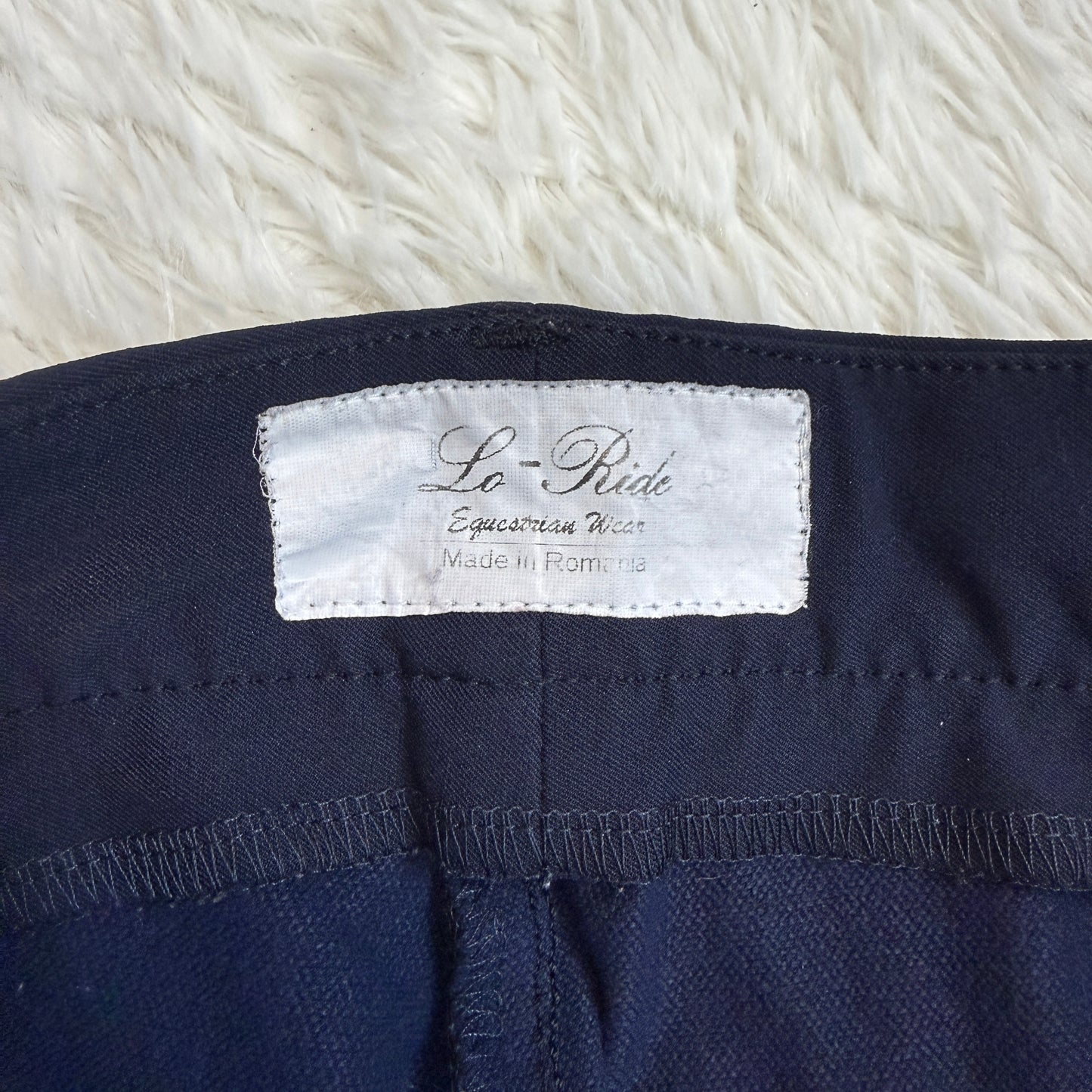 Women’s Size 26R Navy Lo-Ride Knee Patch Horseback Riding Breeches