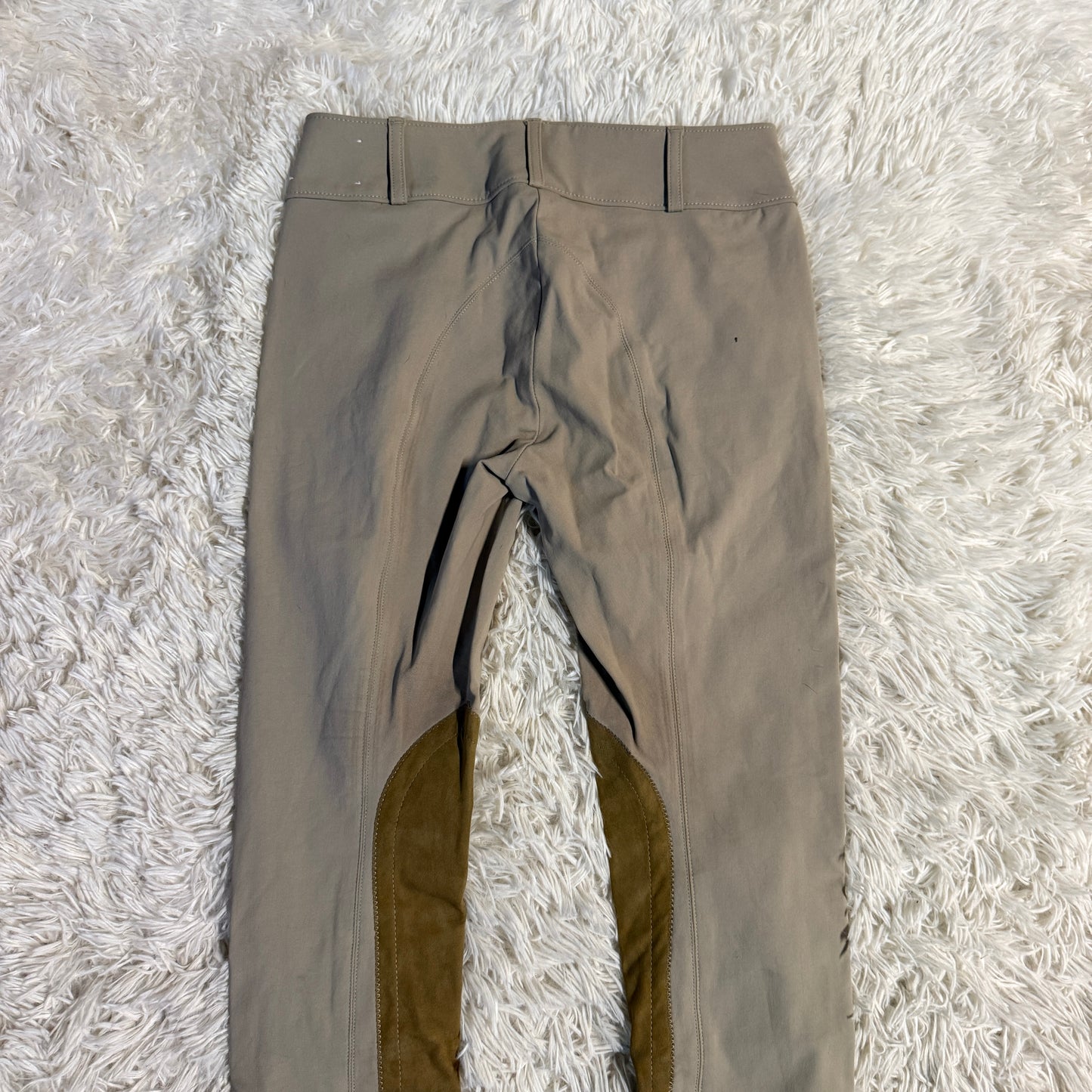 Child’s Size 14L Tan Tailored Sportsman Knee Patch Horseback Riding Jodphurs