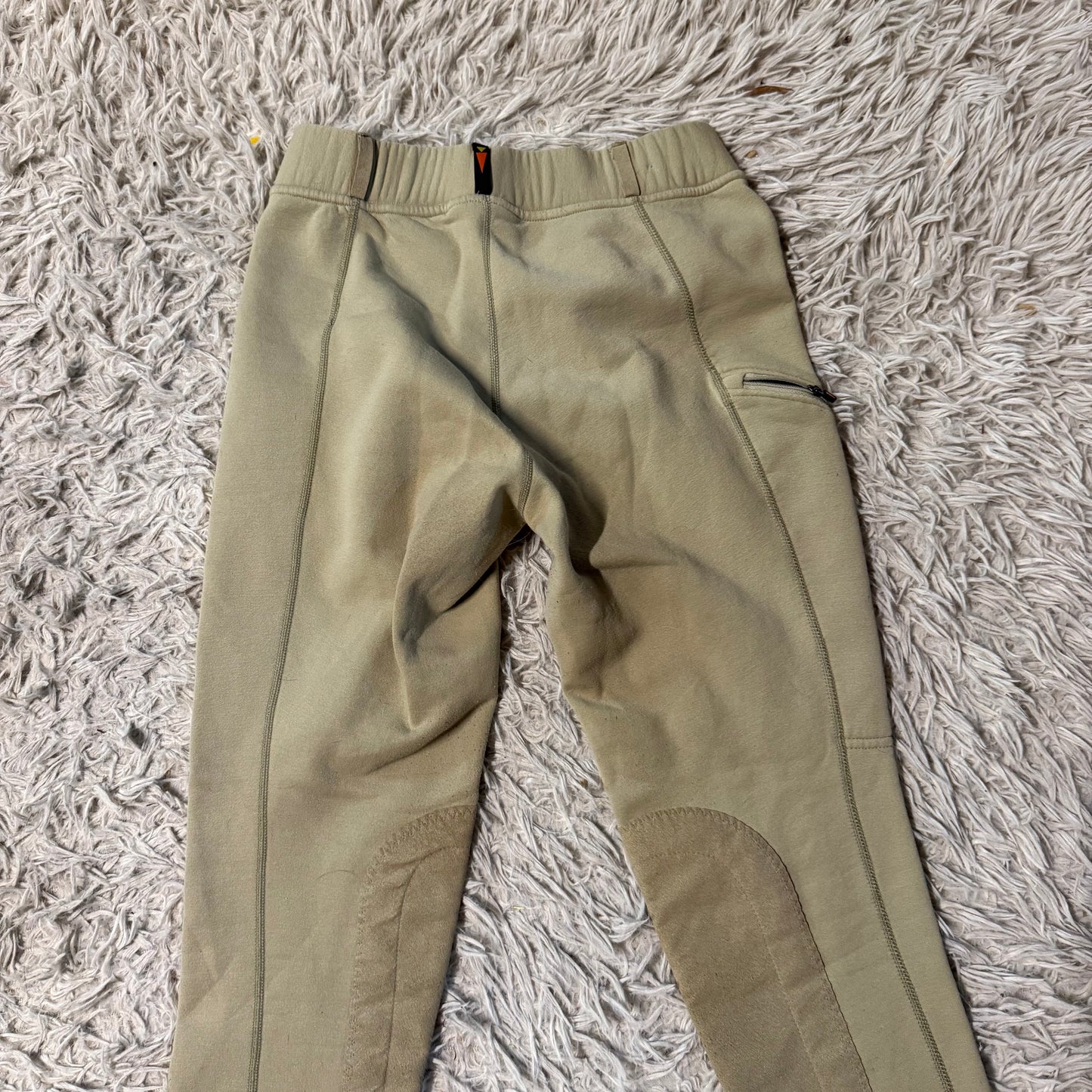 Women’s Medium Tan Kerrits Winter Knee Patch Horseback Riding Tights Breeches