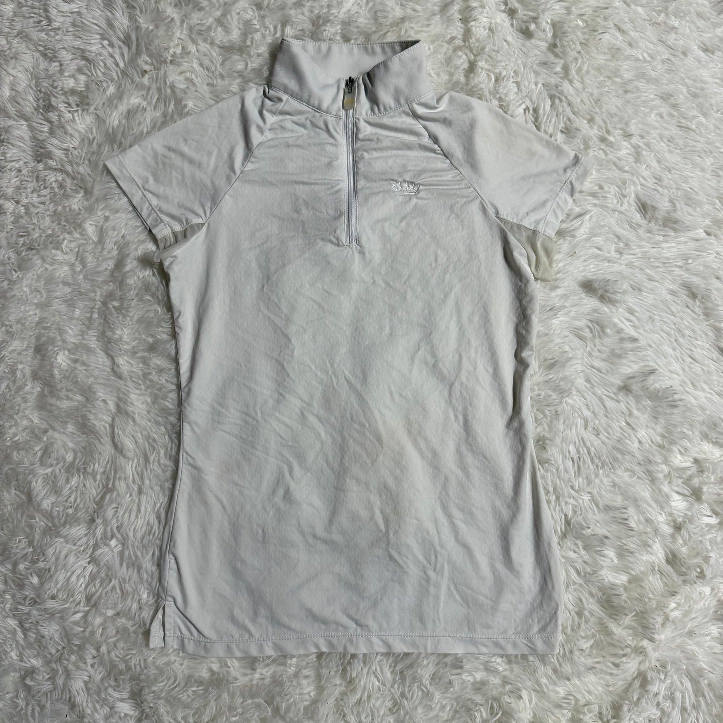 Women’s XS White Kastel Denmark Short Sleeve Horseback Riding Sunshirt