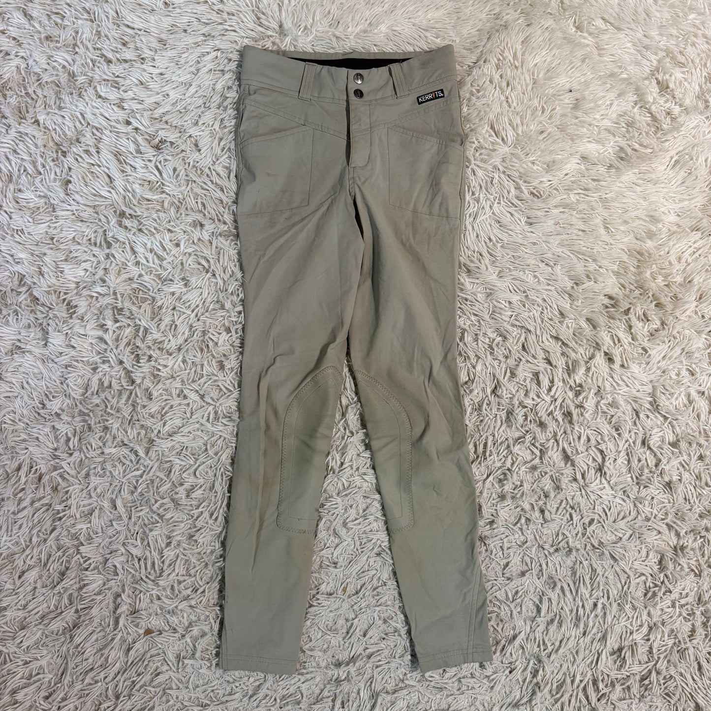 Child’s Large Tan Kerrits Knee Patch Horseback Riding Breeches