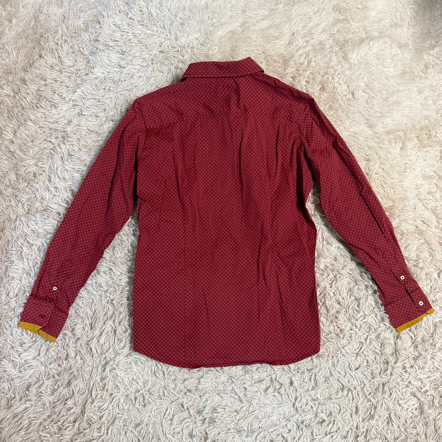Women’s Large Red Dover Long Sleeve Horseback Riding Button Down Shirt