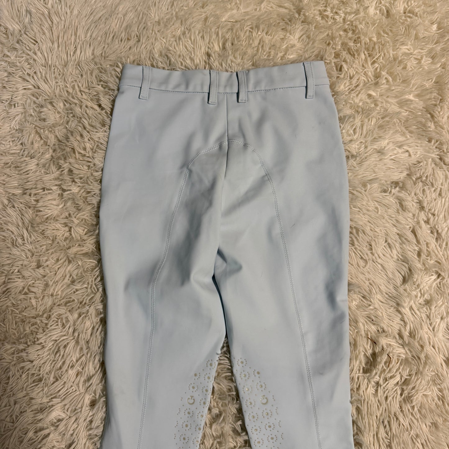 Child’s Size 12R Blue Cavalleria Toscana Knee Patch Horseback Riding Breeches