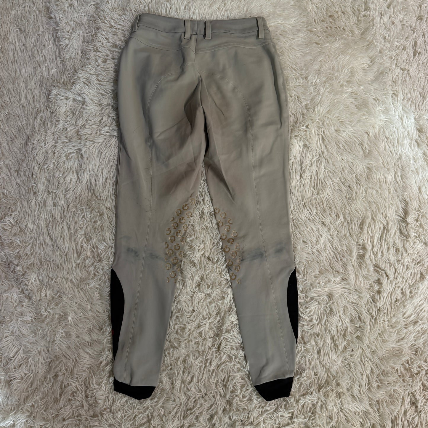 Women’s Size IT38 Tan Cavalleria Toscana Knee Patch Horseback Riding Breeches