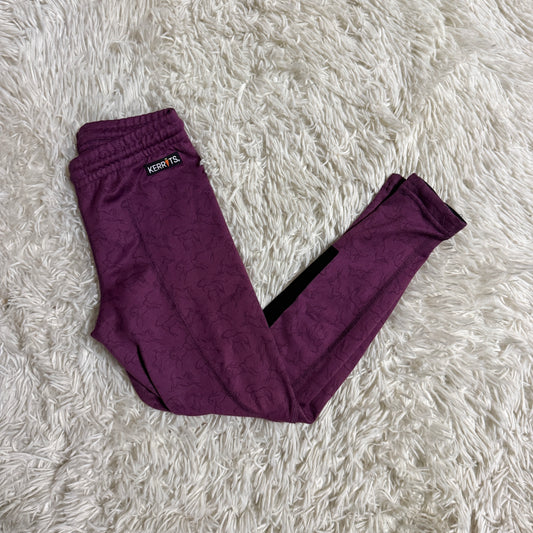 Child’s XS Pink Kerrits Knee Patch Horseback Riding Tights