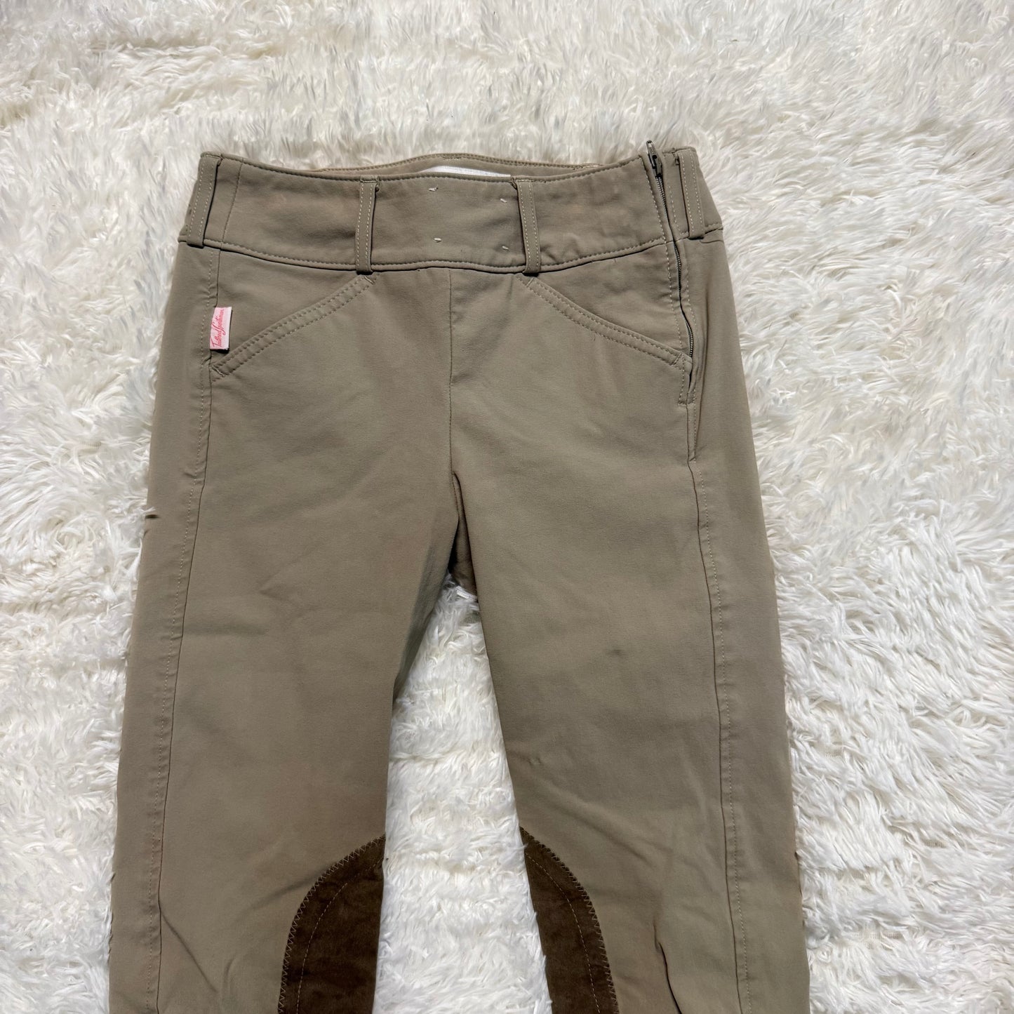 Child’s Size 12R Tan Tailored Sportsman Knee Patch Horseback Riding Breeches