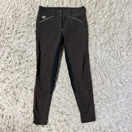 Women’s Size 24R Grey Smartpak Piper Full Seat Horseback Riding Breeches