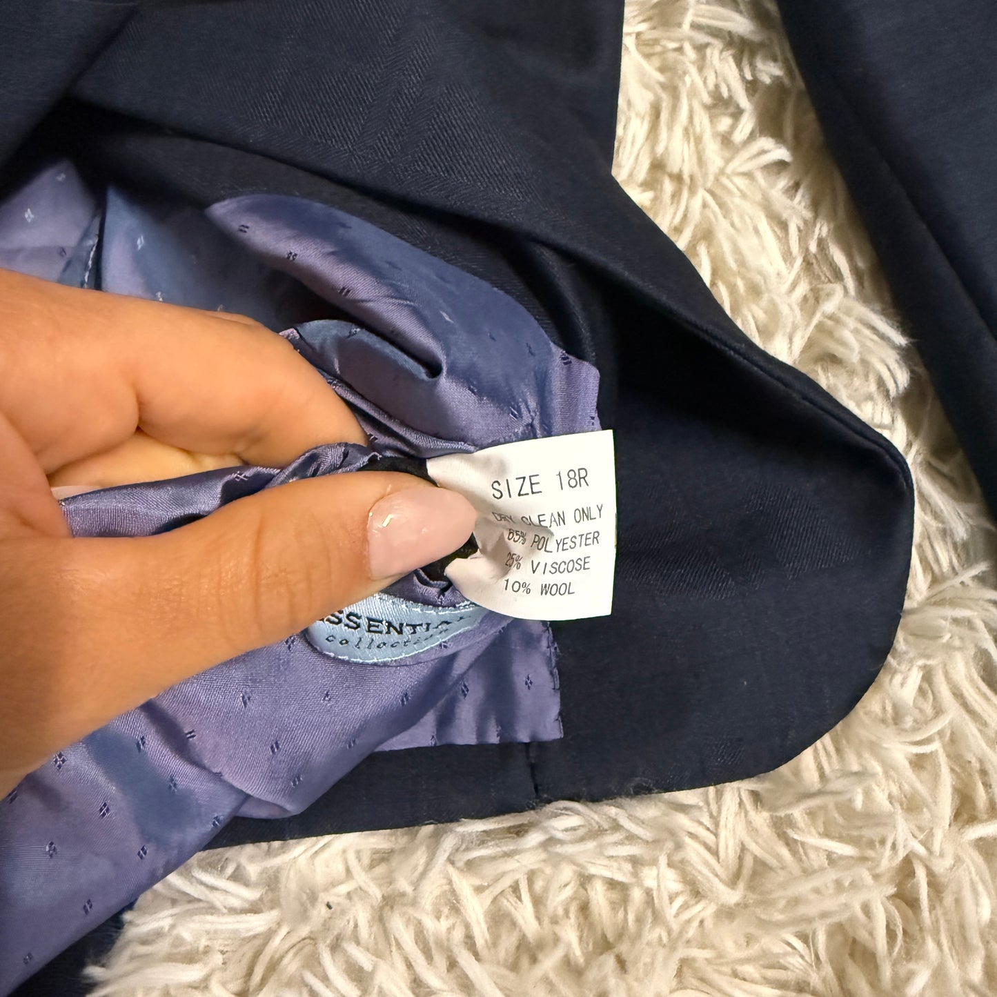 New Child’s 18R Navy RJ Classics Horseback Riding Show Coat