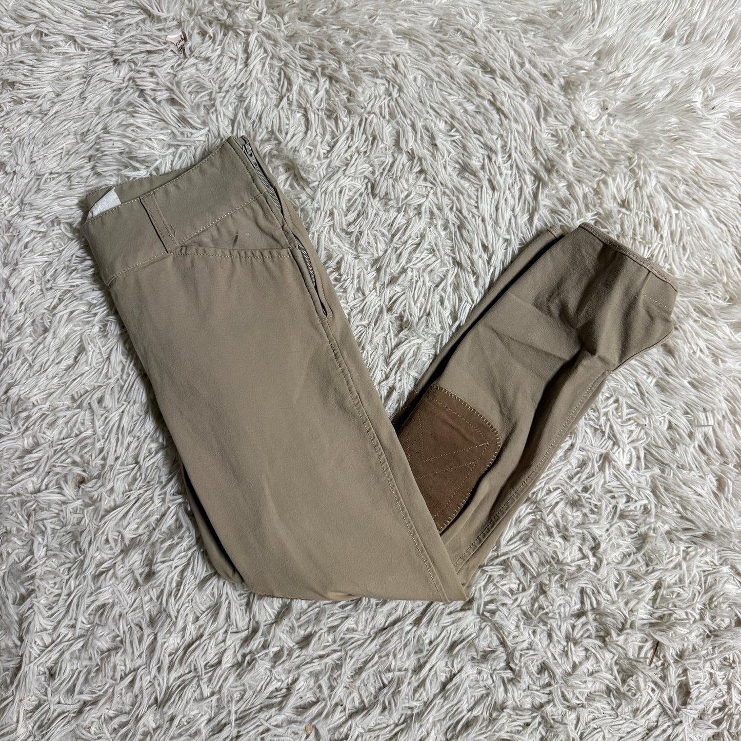 Women’s Size 24R Tan Shires Knee Patch Horseback Riding Breeches