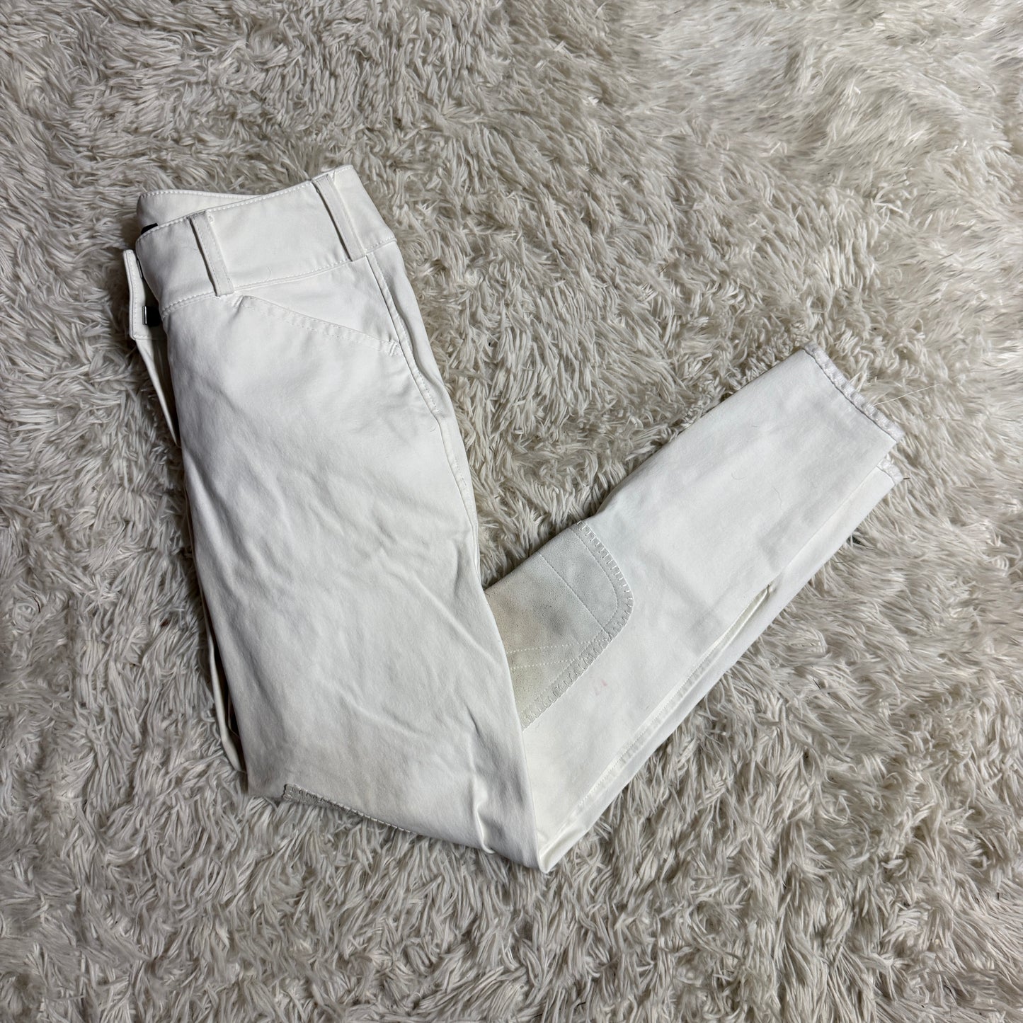Women’s Size 22R White Pikeur Knee Patch Horseback Riding Breechesl