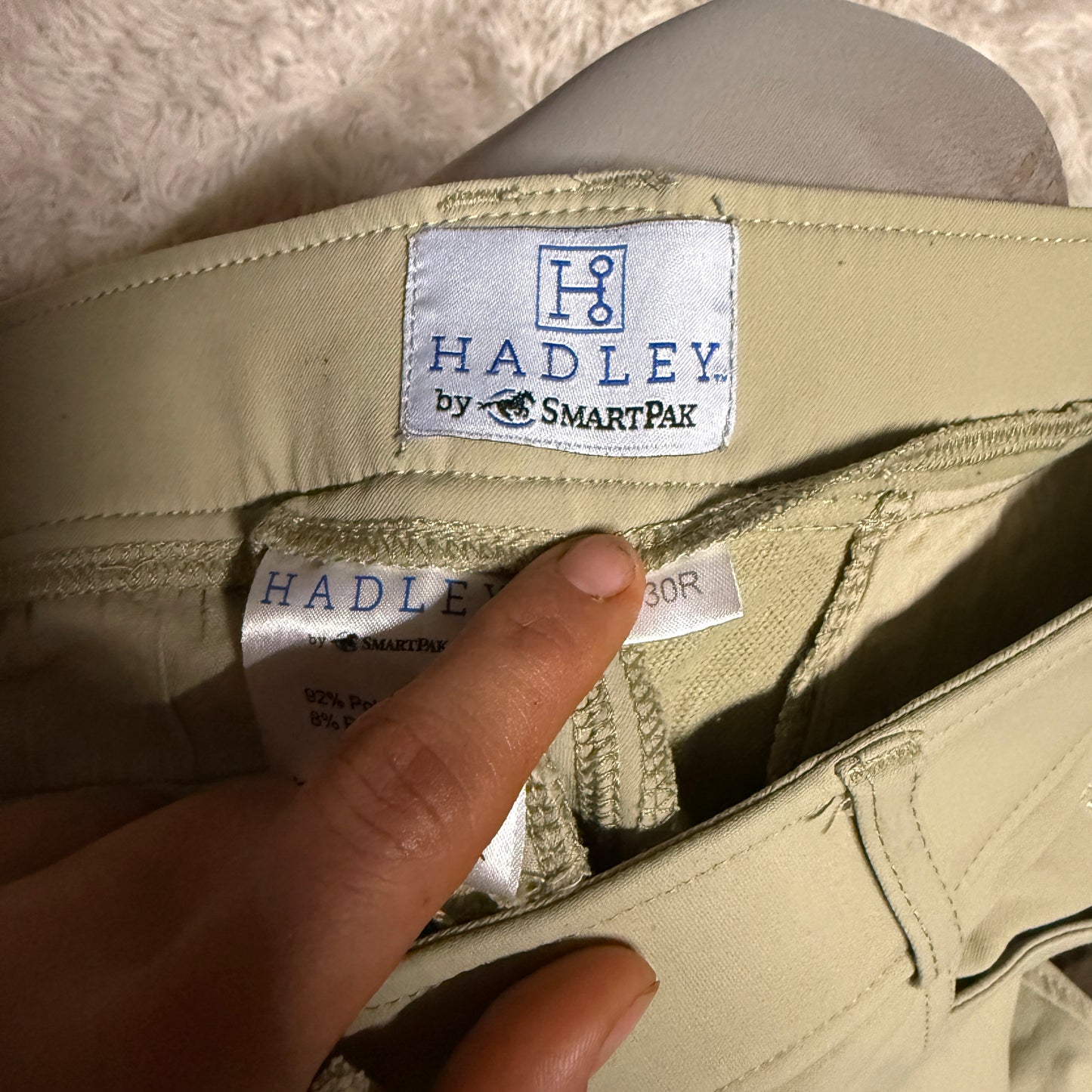 Women’s Size 30R Tan Smartpak Hadley Knee Patch Horseback Riding Breeches