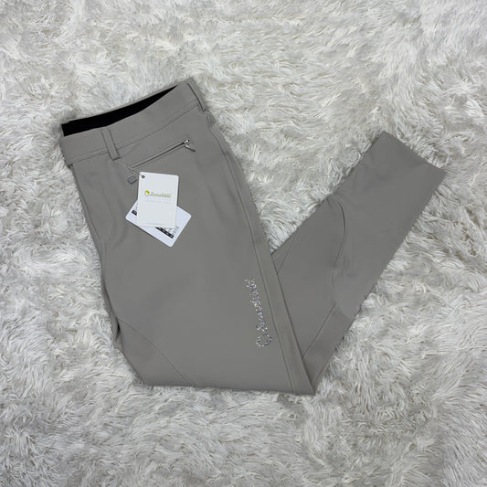 New Women’s Size 36R Tan Samshield Adele Knee Patch Horseback Riding Breeches