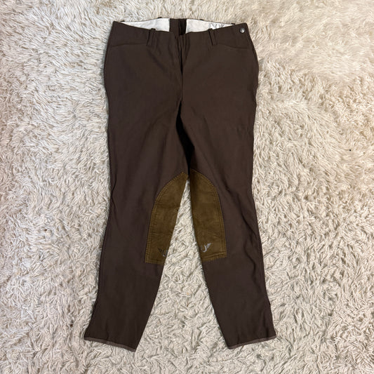 Women’s Size 32R Brown Tuffrider Knee Patch Horseback Riding Breeches