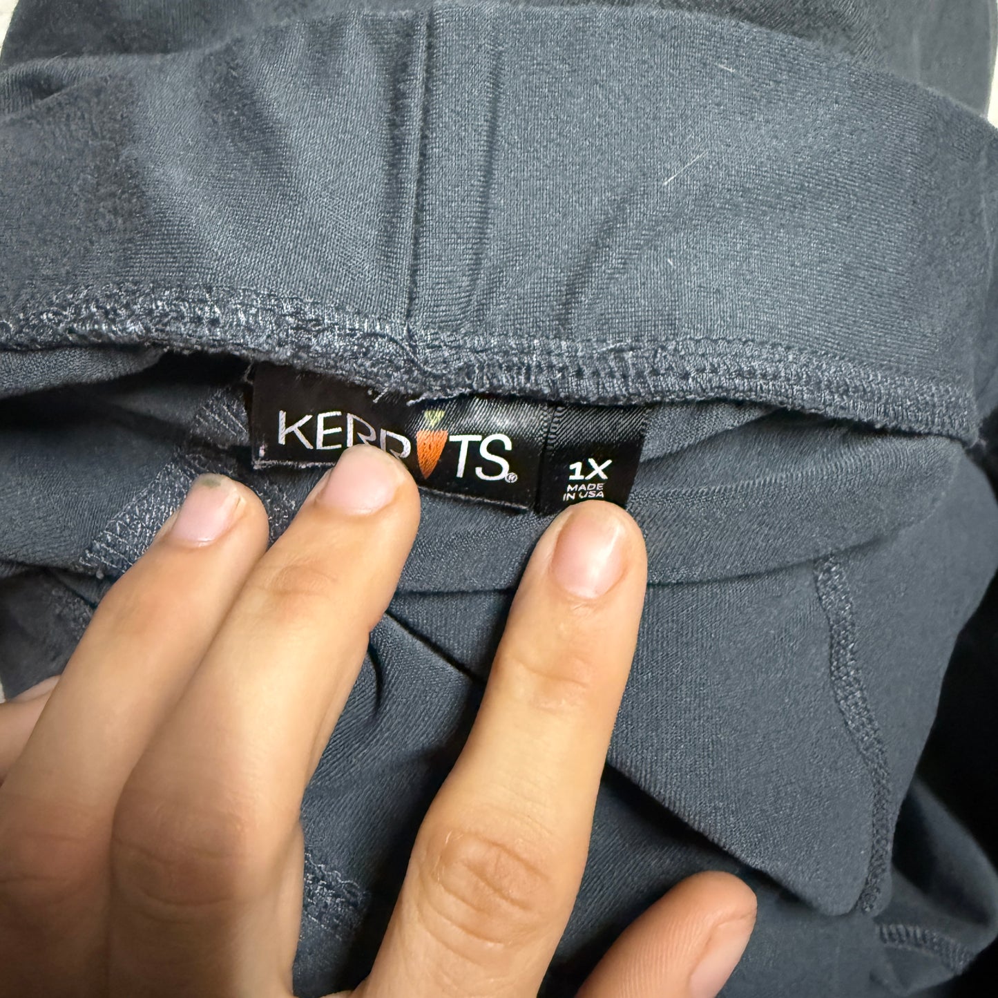 Women’s Size 1X Grey Kerrits Knee Patch Horseback Riding Tights