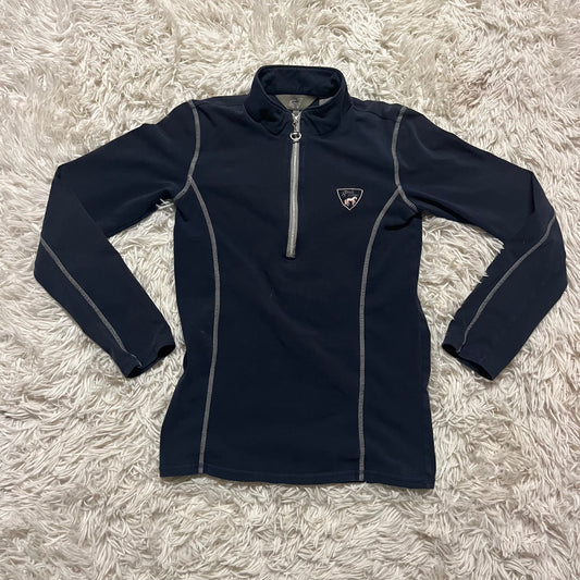 Girl’s Size 16 Navy Goode Rider Long Sleeve Horseback Riding Shirt