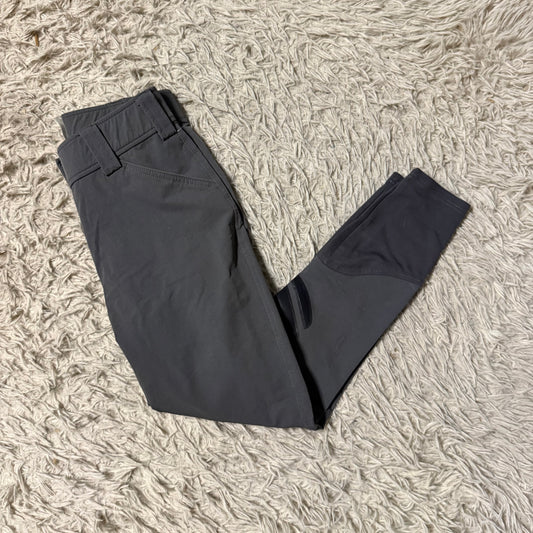 Women’s Size 24R Grey Kastel Denmark Knee Patch Horseback Riding Breeches