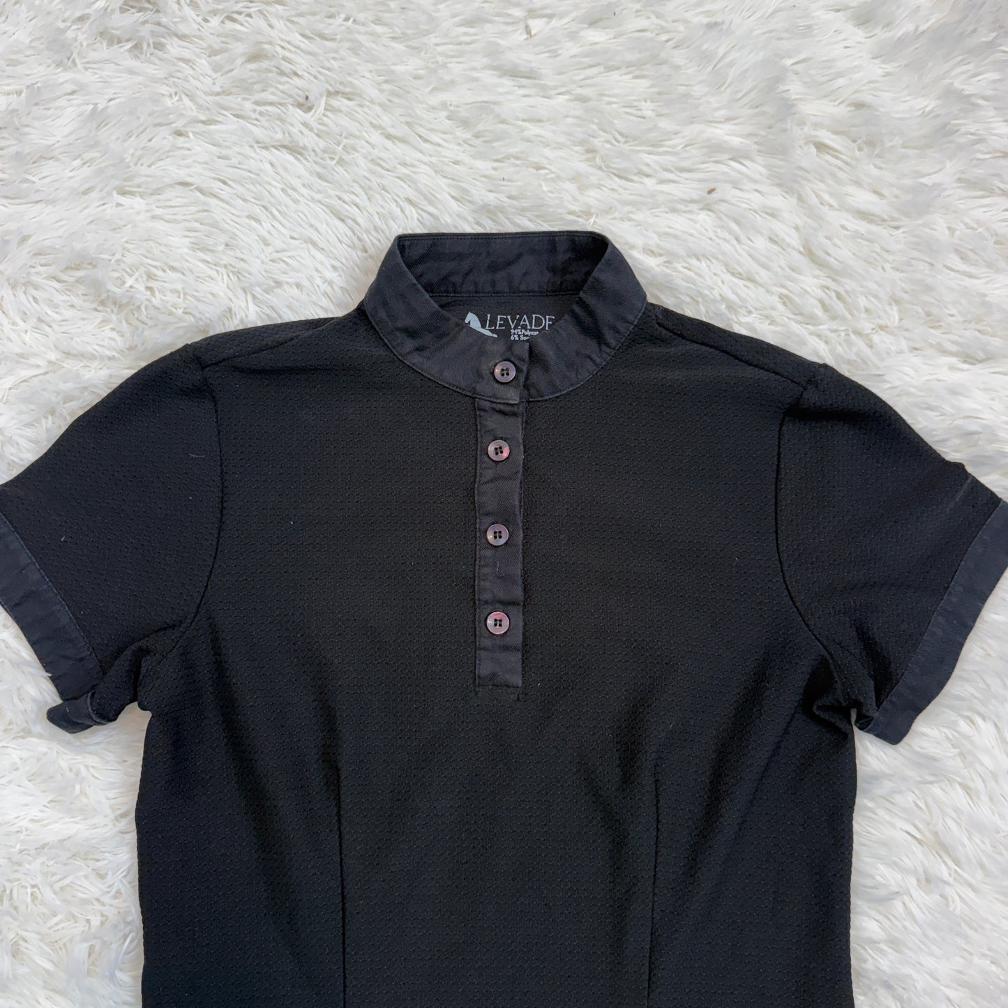 Women’s Small Black Levade Short Sleeve Horseback Riding Shirt