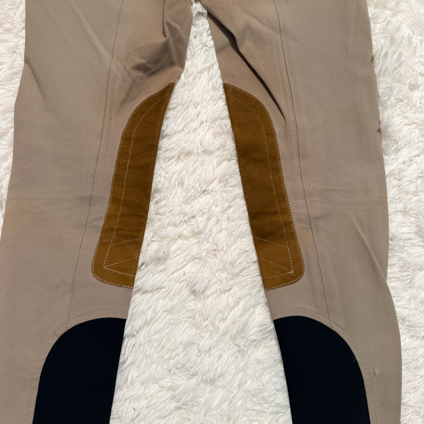 Child’s Size 12R Tan Tailored Sportsman Knee Patch Horseback Riding Breeches