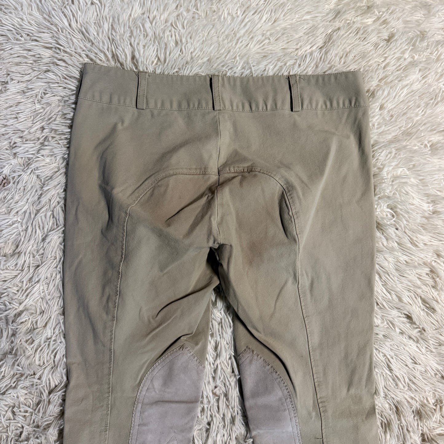 Women’s Size 30R Tan Unbranded Knee Patch Horseback Riding Breeches