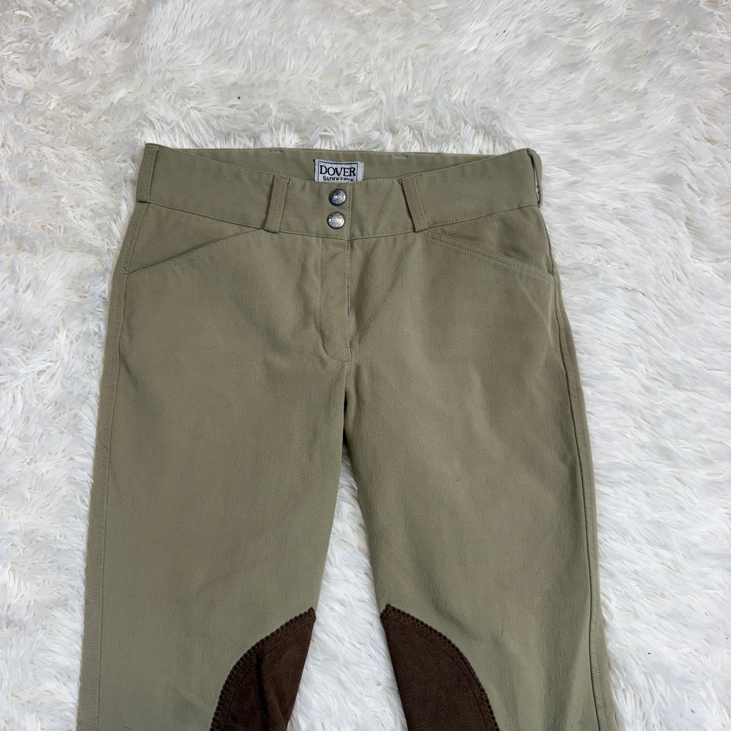 Women’s Size 26R Tan Dover Knee Patch Horseback Riding Breeches